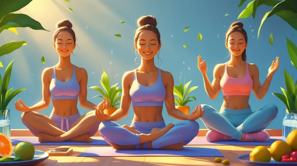 Holistic wellness concept showing mind, body, and soul in harmony