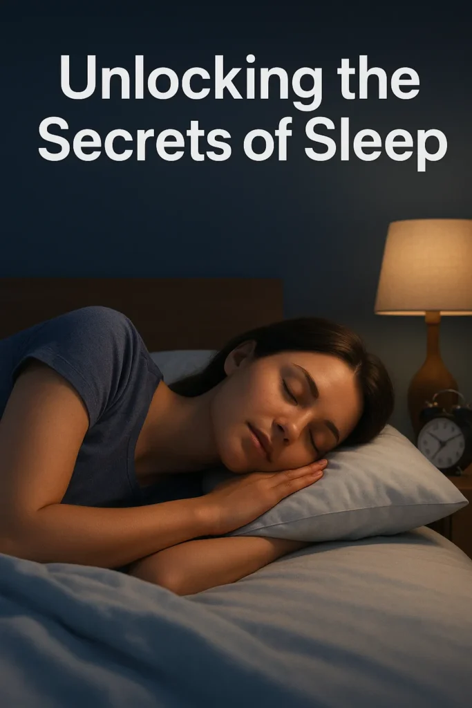Hyper-realistic 3D render of healthy sleep habits concept with Sherazi Five logo.