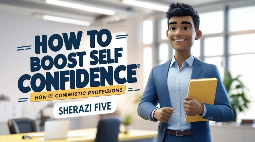 Professional giving presentation confidently – How to Boost Self Confidence at Work