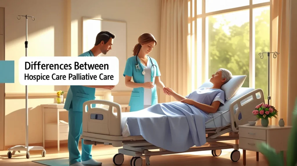 Hospice team providing emotional support to patient’s family