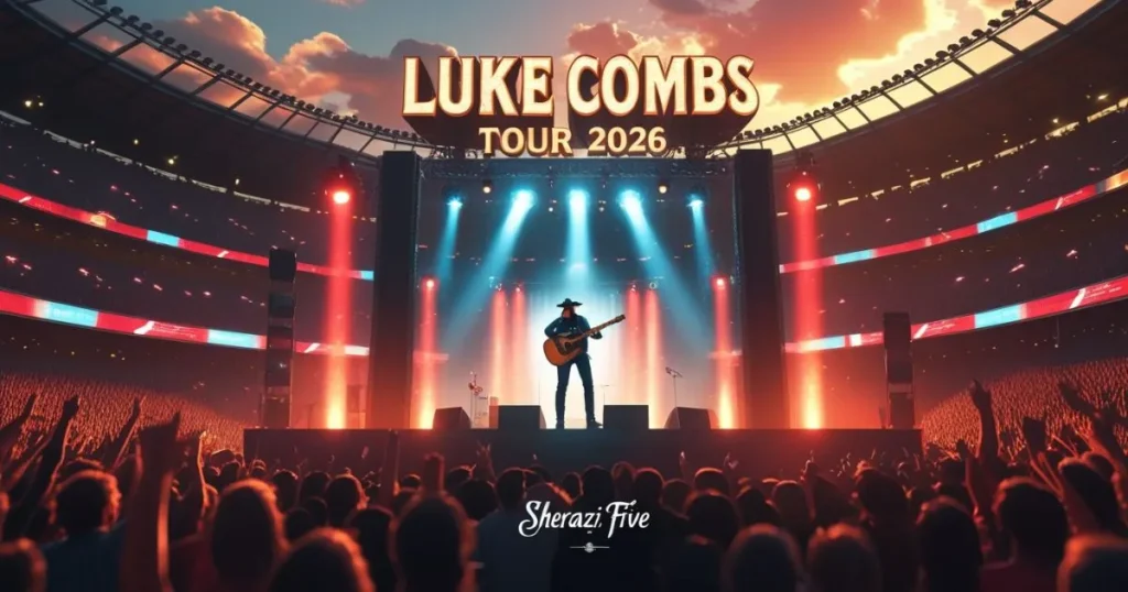Luke Combs concert crowd at Wembley Stadium London 2026