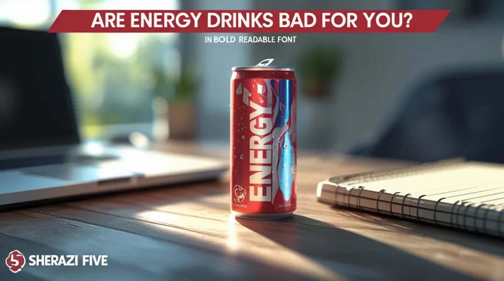 Healthy alternatives like green tea, fruits, and nuts on a table.